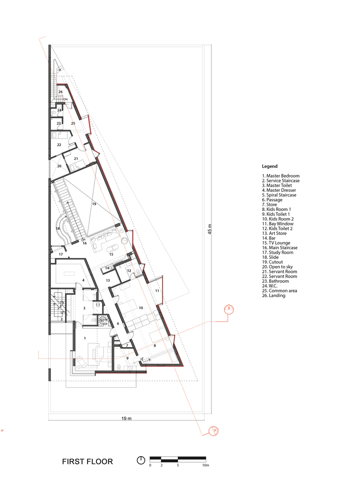 印度 Chromatic House · 色彩斑斓的童趣之家丨Anagram Architects-48