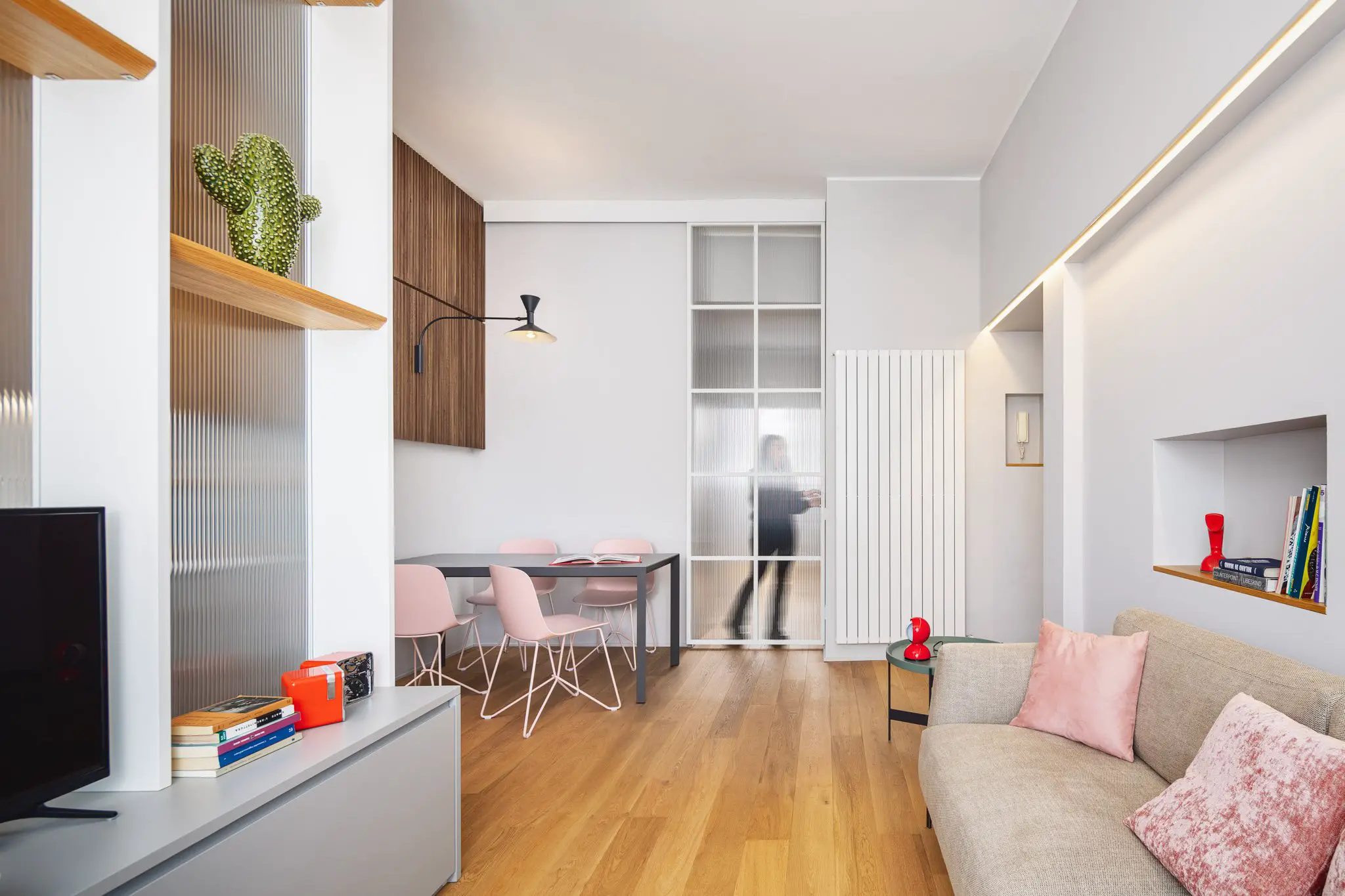 米兰 60m2 现代风格公寓改造案例-4