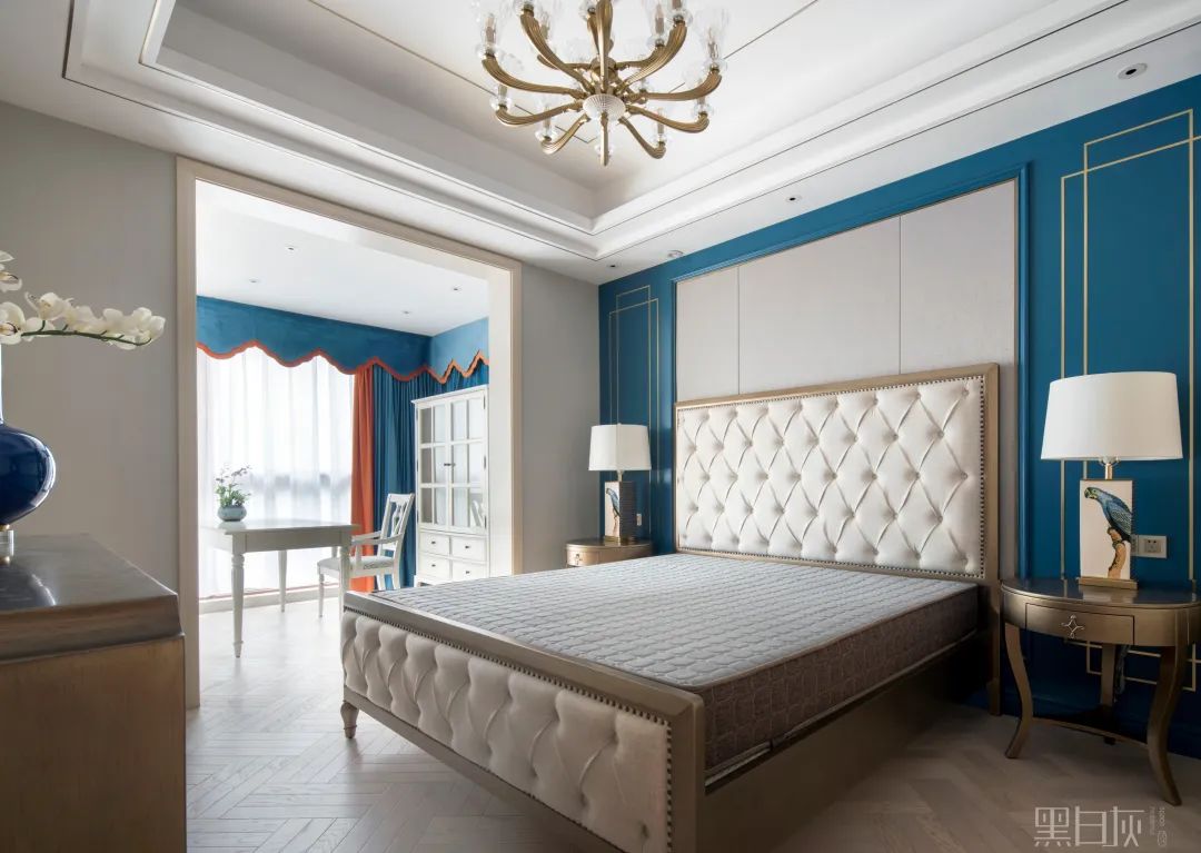 万霖花园轻奢新中式，金色黄铜与白色木元素打造包容空间-72