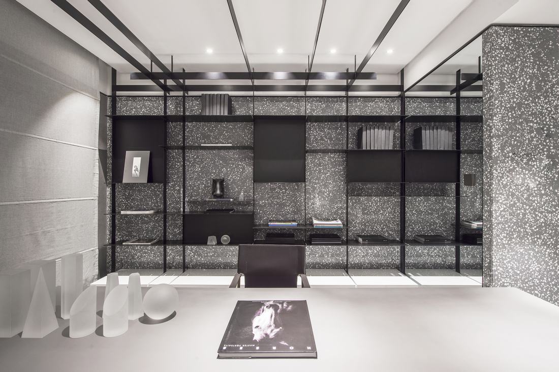 140平米爆改为一室，宠物鲨鱼的黑白世界极简至极-17