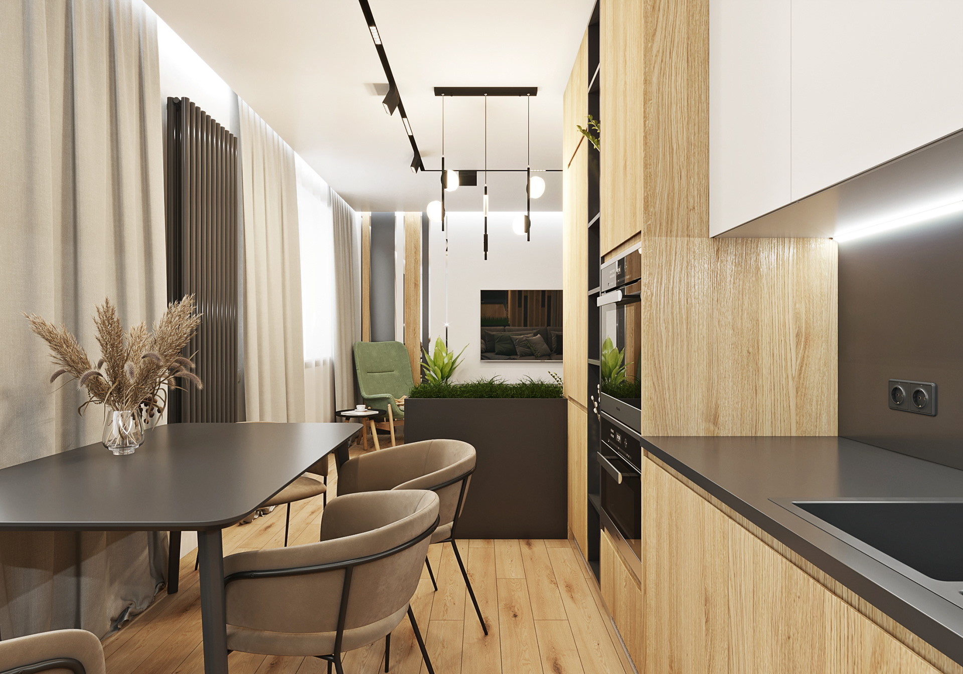 Open Space Apartment 室内设计丨乌克兰丨PikulDesign-16