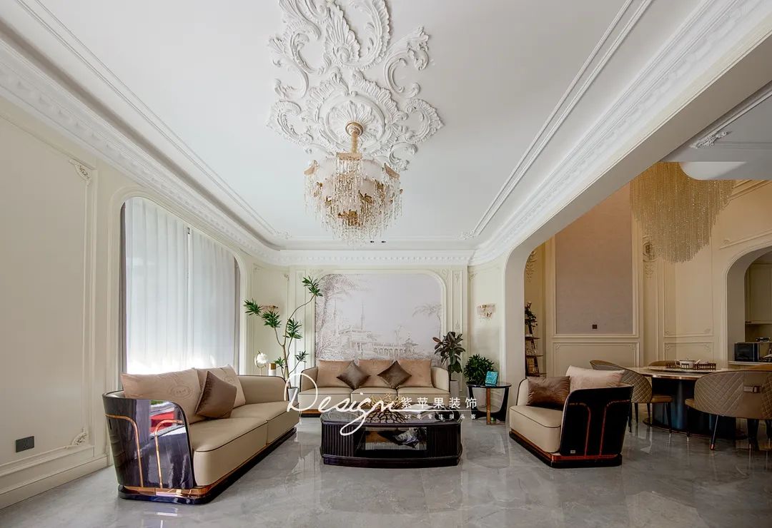 600㎡法式轻奢风云玺大宅设计丨紫苹果装饰-11