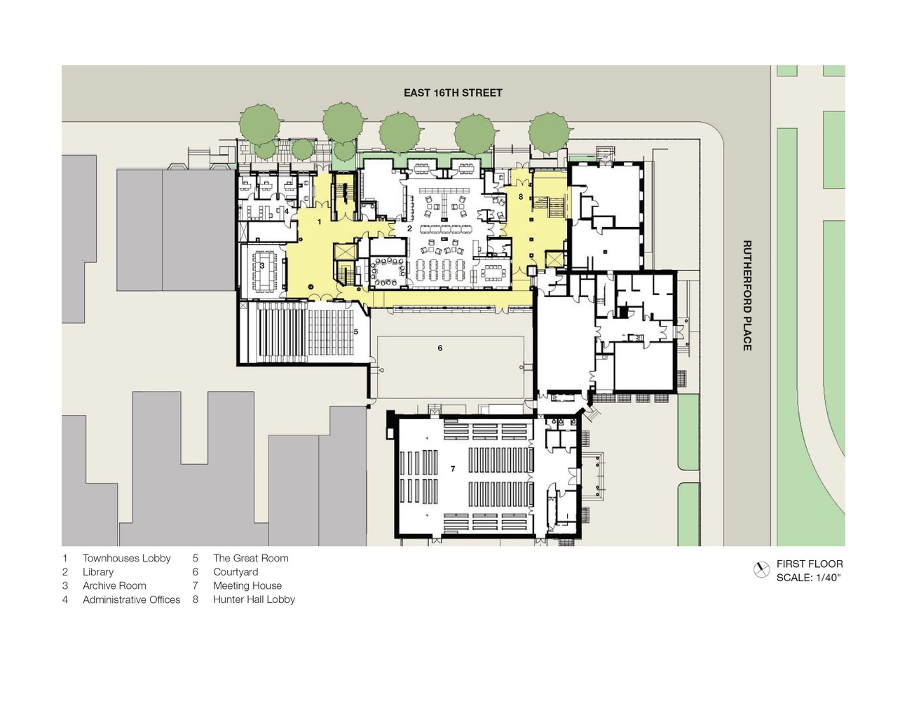 Friends Seminary School | 纽约历史建筑中的现代教育空间-29