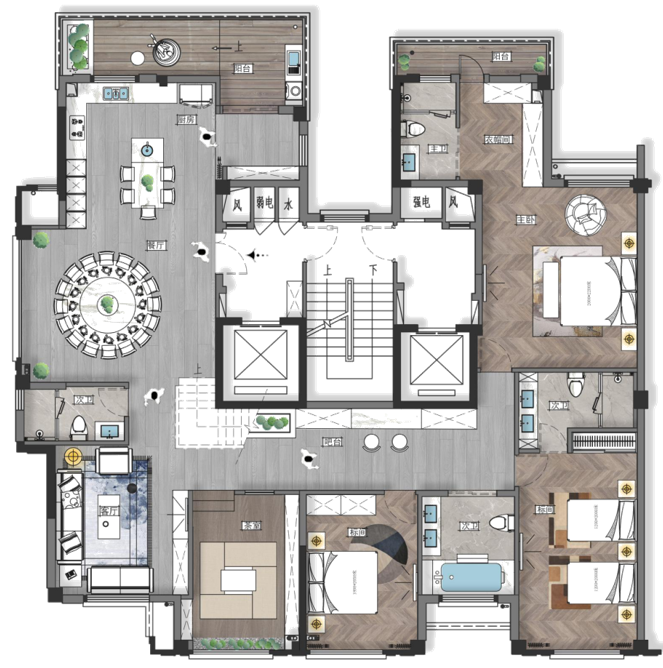 象山民宿、税务局大厅改造等——17 级室内设计优秀作品展示-78