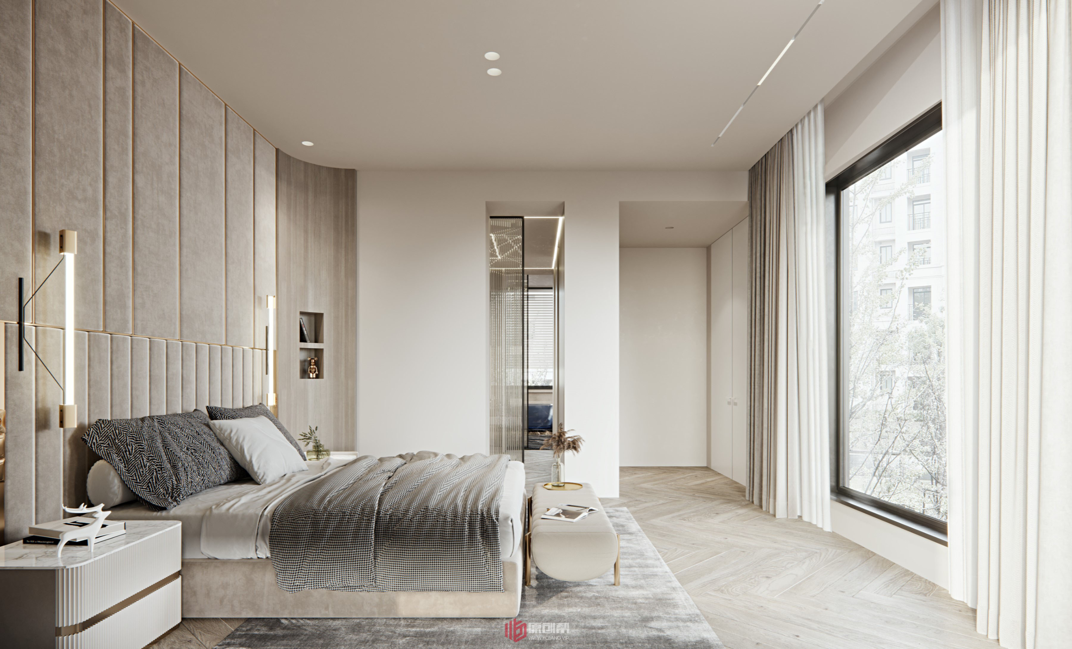 现代北欧客餐厅设计丨中国北京丨原创帮（设计帮）-4