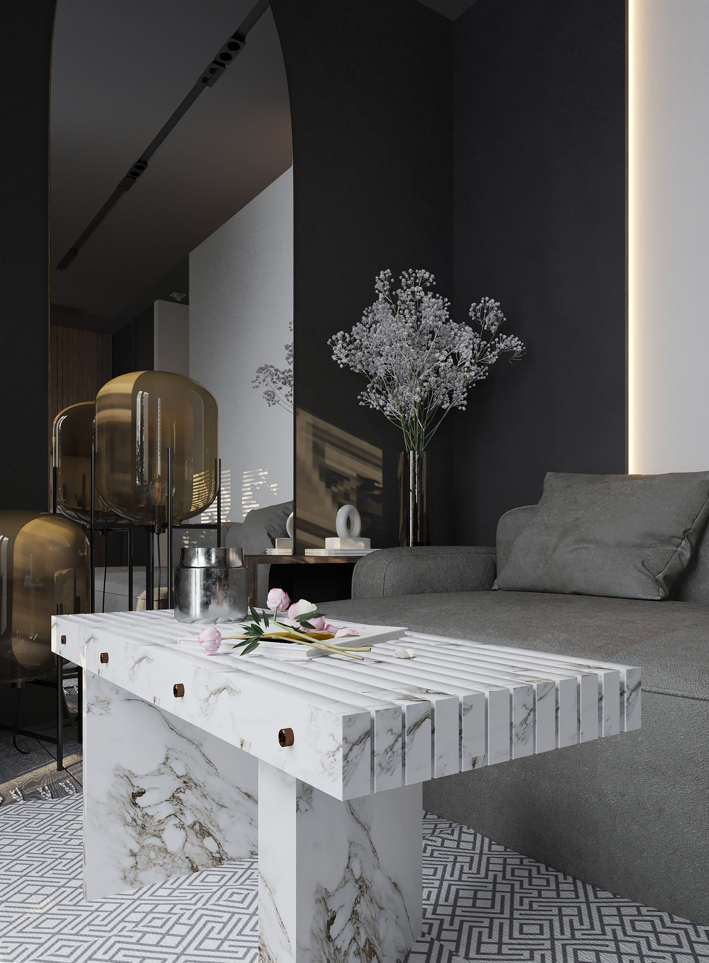 轻奢元素遇上高级灰，超有质感的美！                     -5