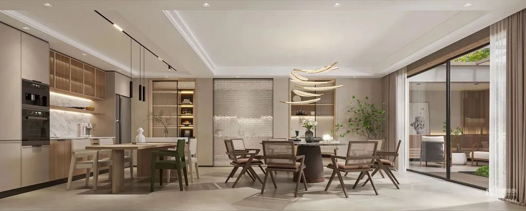 金色宝坻 480m²新中式诧寂风丨中国上海丨上海尚层别墅装饰第一运营中心-27