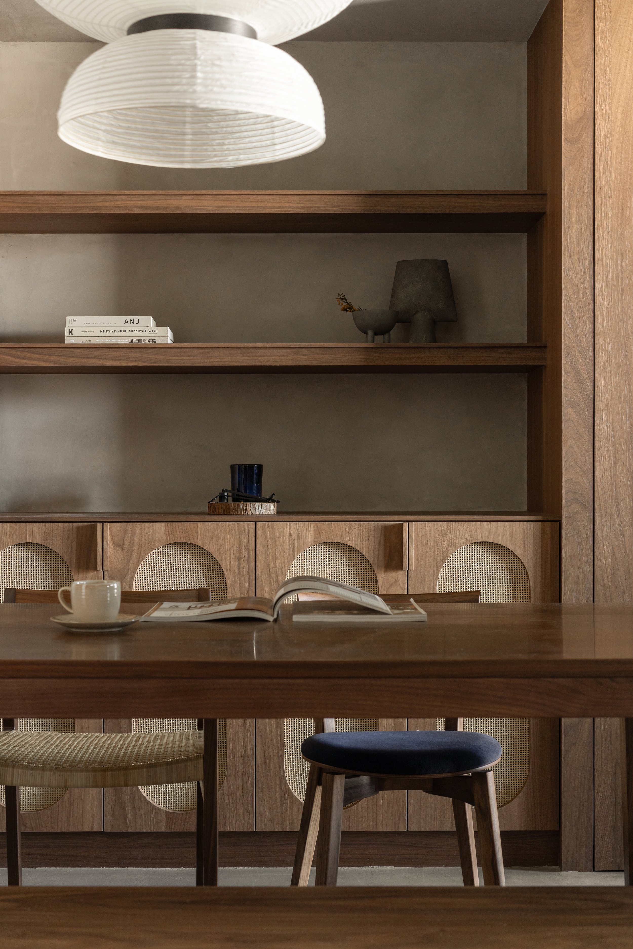 木介空间设计 | 胡桃木色的经典搭配，内敛高级！-9