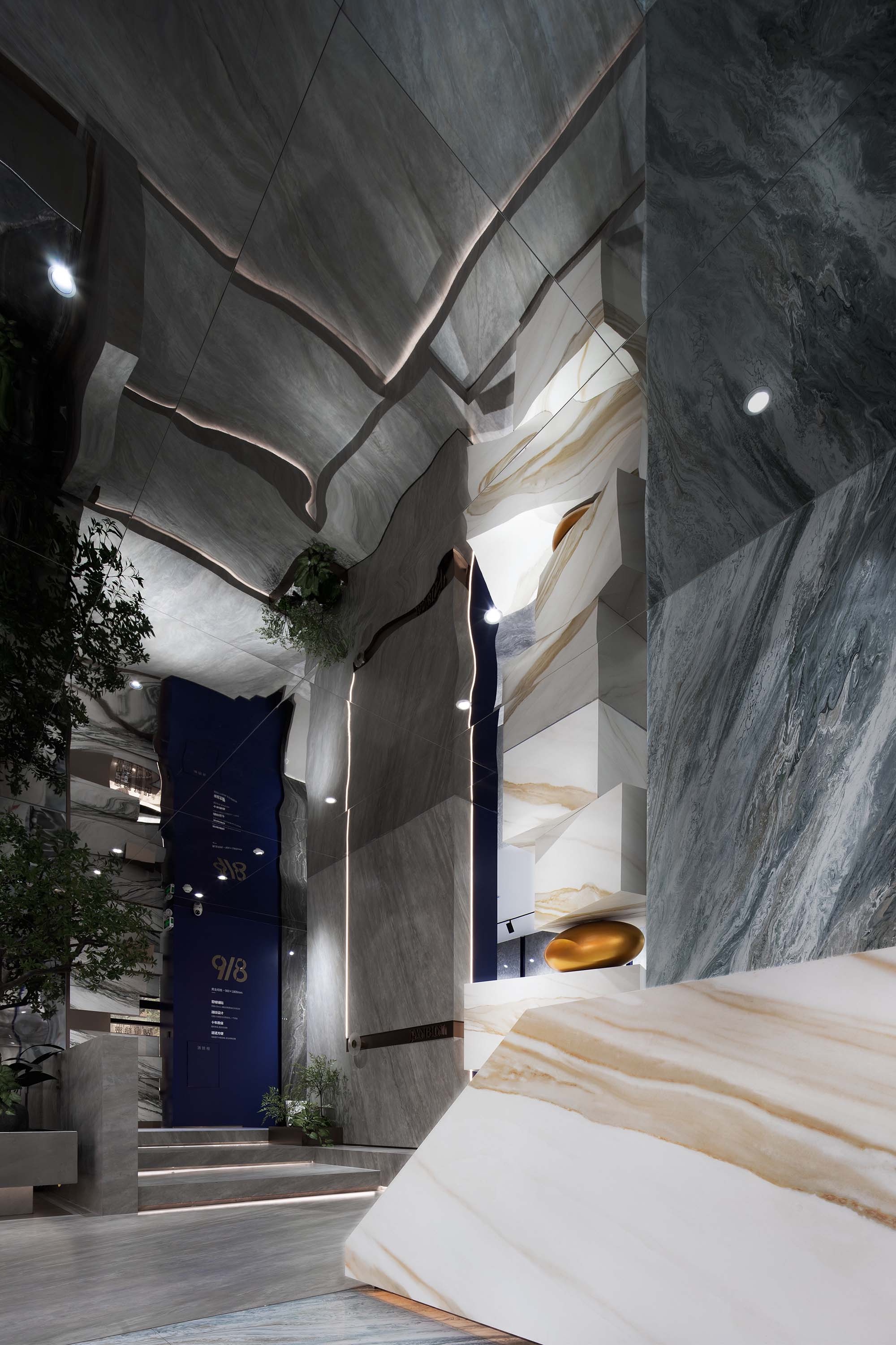 简品大理石瓷砖丨中国佛山丨广东空白空间设计有限公司-42