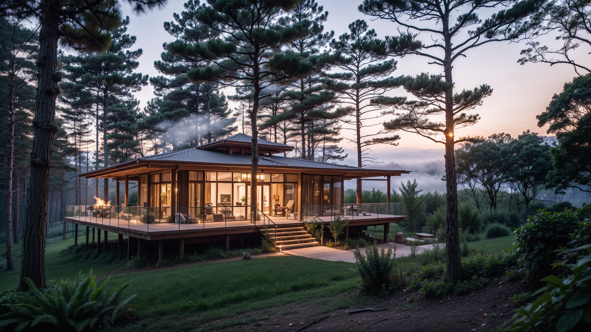 AI创意设计50-树屋篝火-17