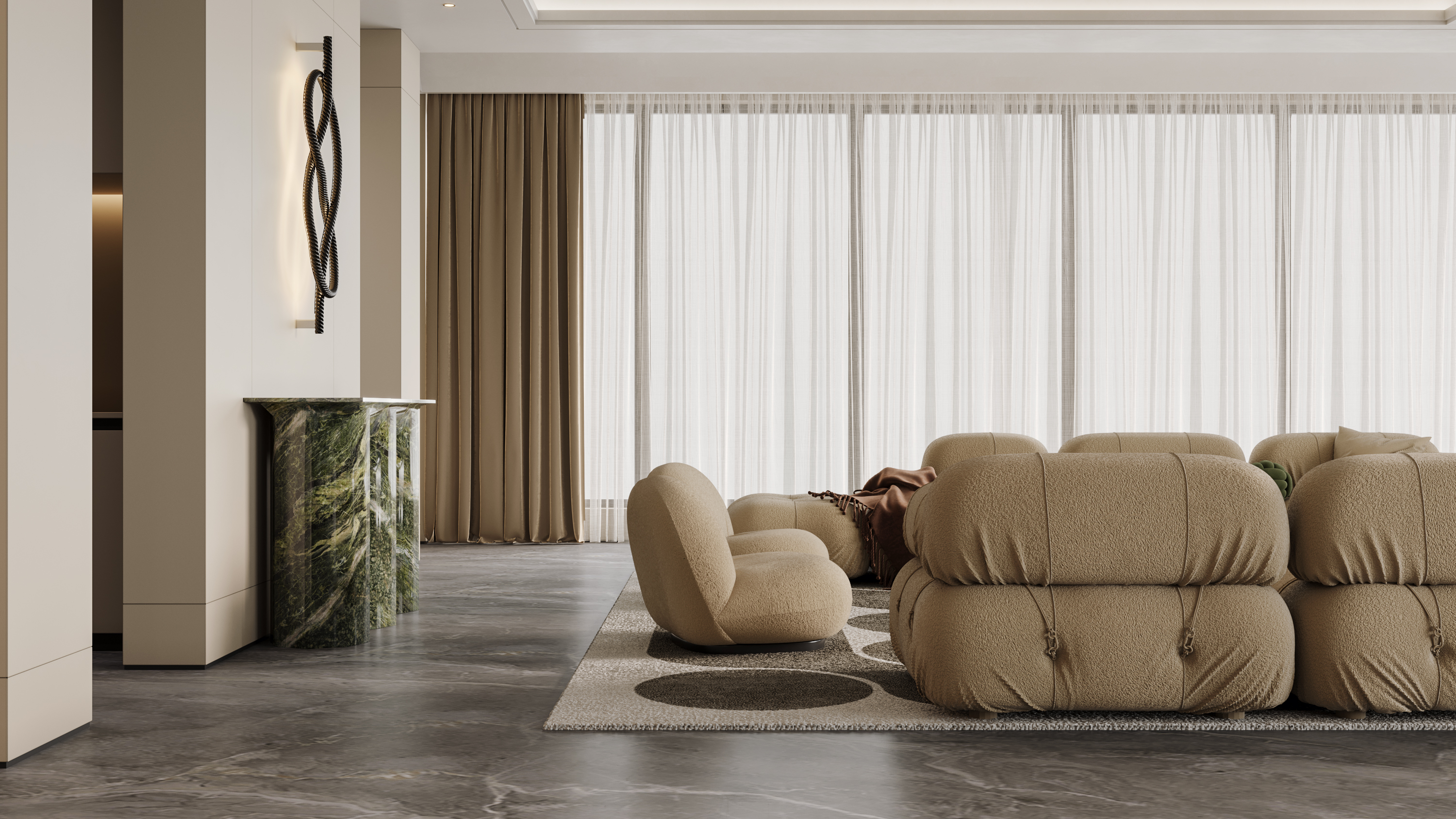 家装大平层奶油风-8