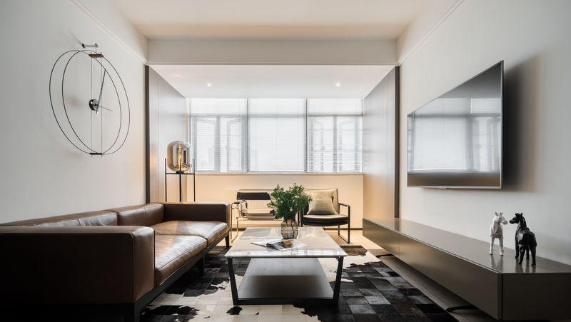 上海129㎡舒适台式风家居，三代同堂的简洁收纳设计-15