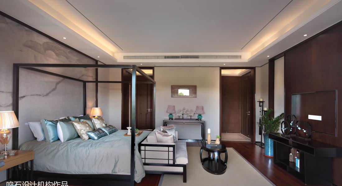 鸣石设计机构丨别墅丨鸣石(国际)设计机构(新中式)-11