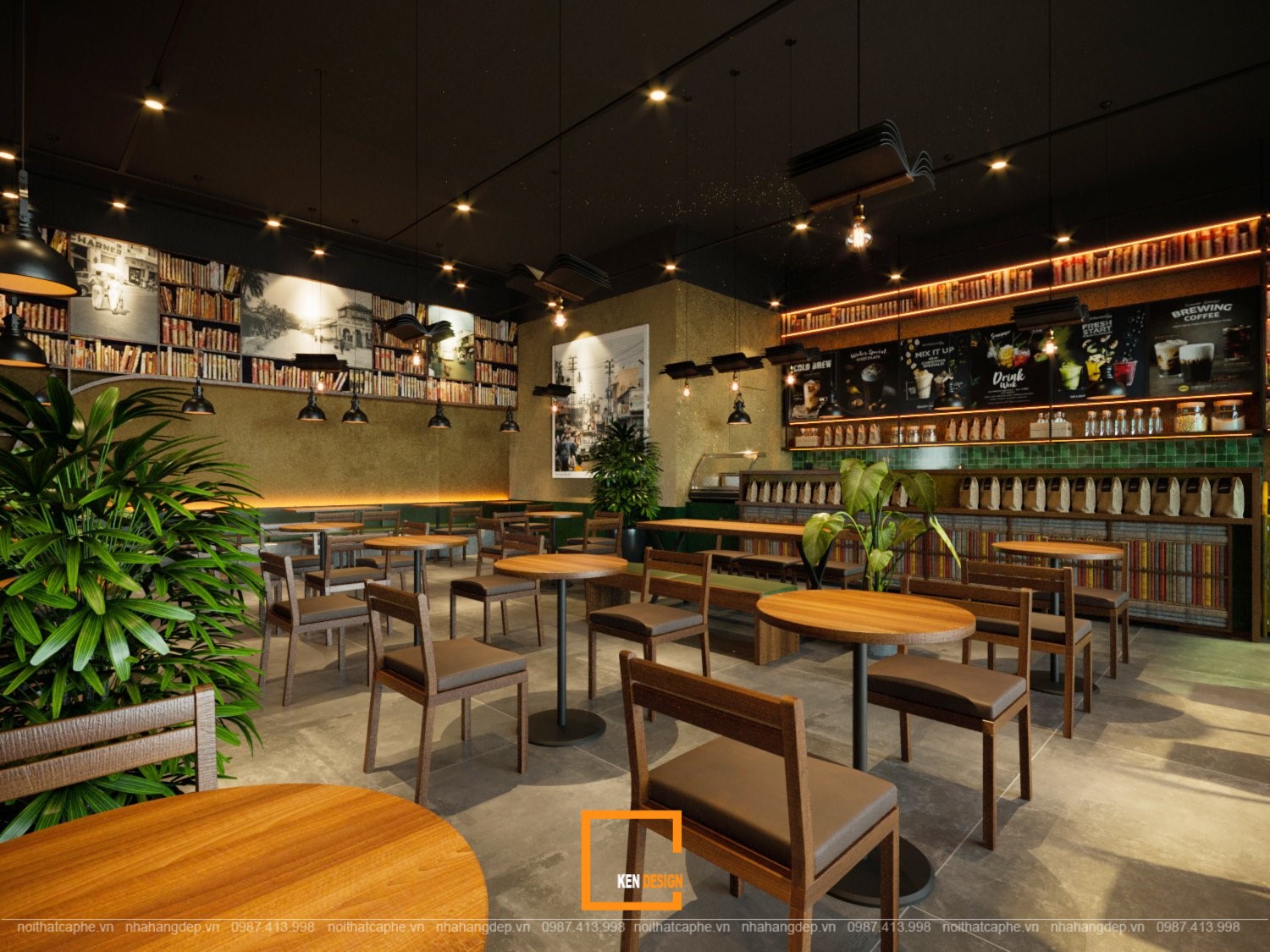 Buôn Cà Phê Thủ Đức咖啡馆设计丨越南胡志明市丨Kendesign团队-20