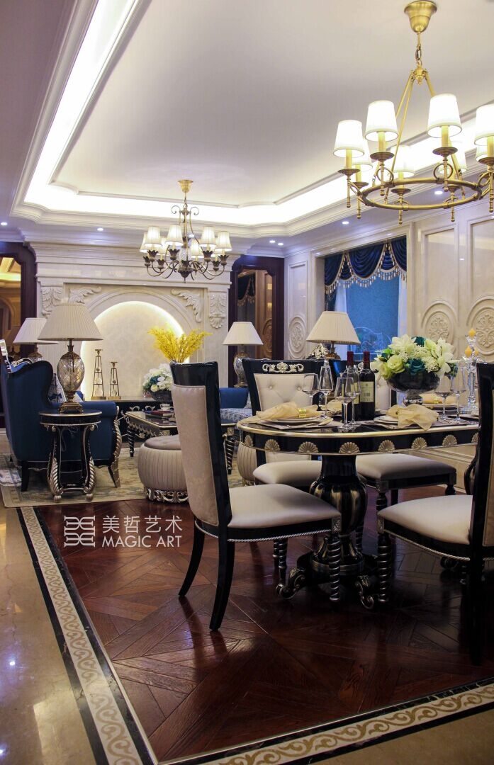 【美哲艺术】梧桐墅大平层样板房-2