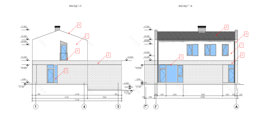 现代简约坡顶住宅丨Architecture OlaPopova architect-21