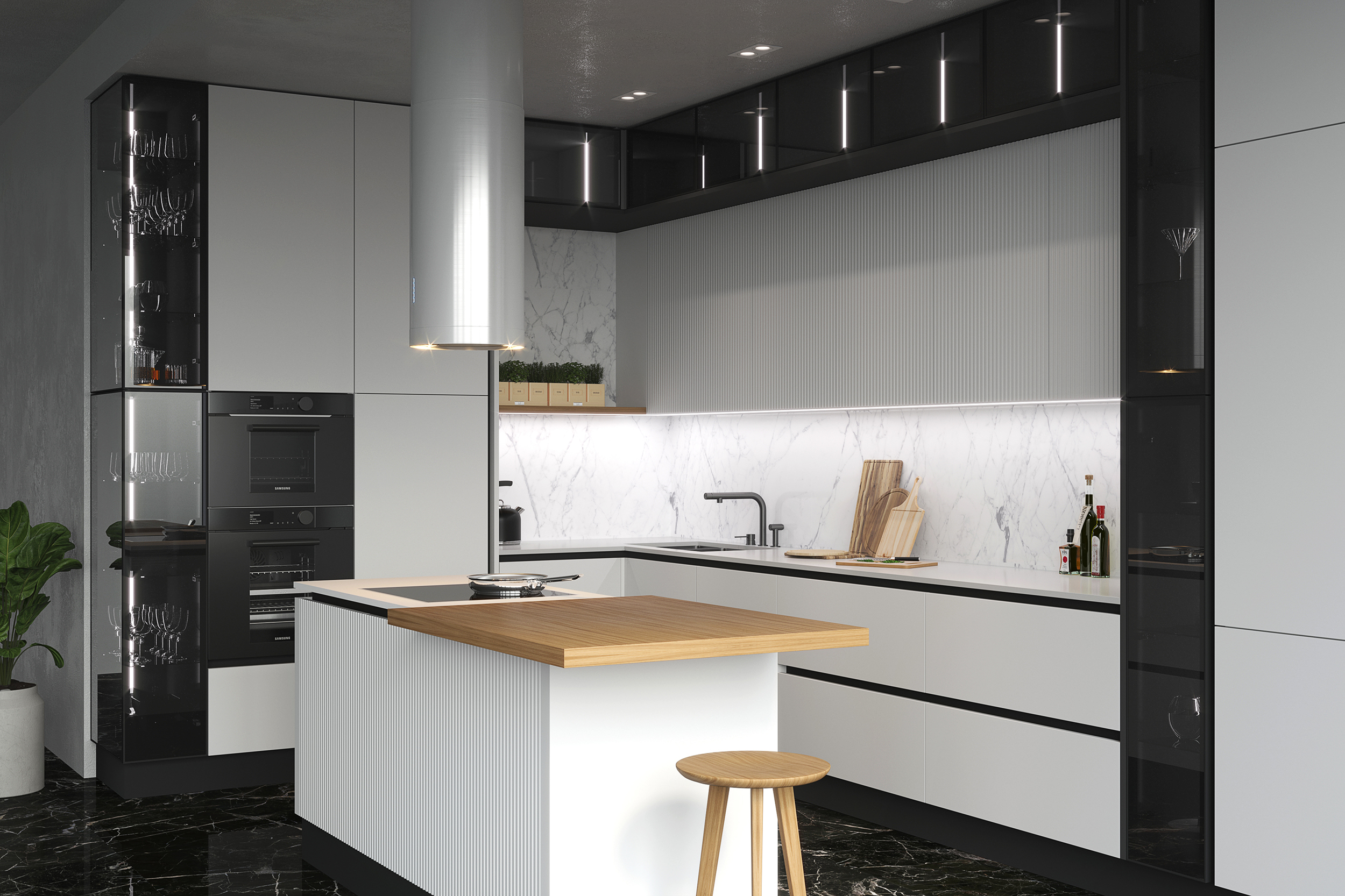 MODO CUBA 厨房模型可视化丨GeosIdeal 工厂-1