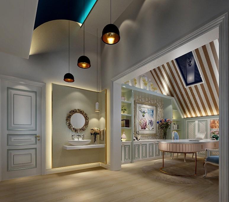 大寨别墅 | 欧式奢华,金属与大理石的华美乐章-12