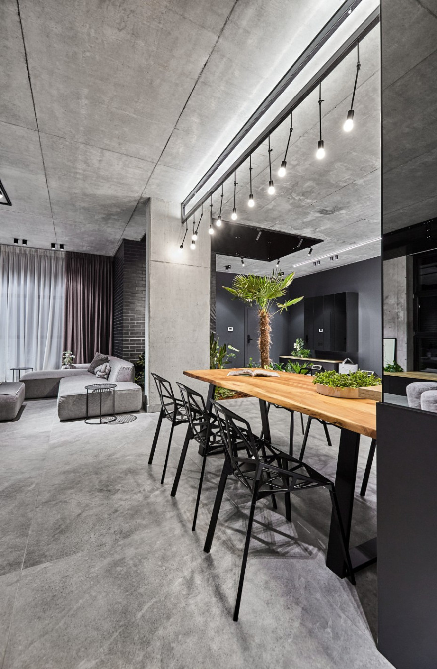 罗马尼亚顶层公寓工业风格设计案例-48