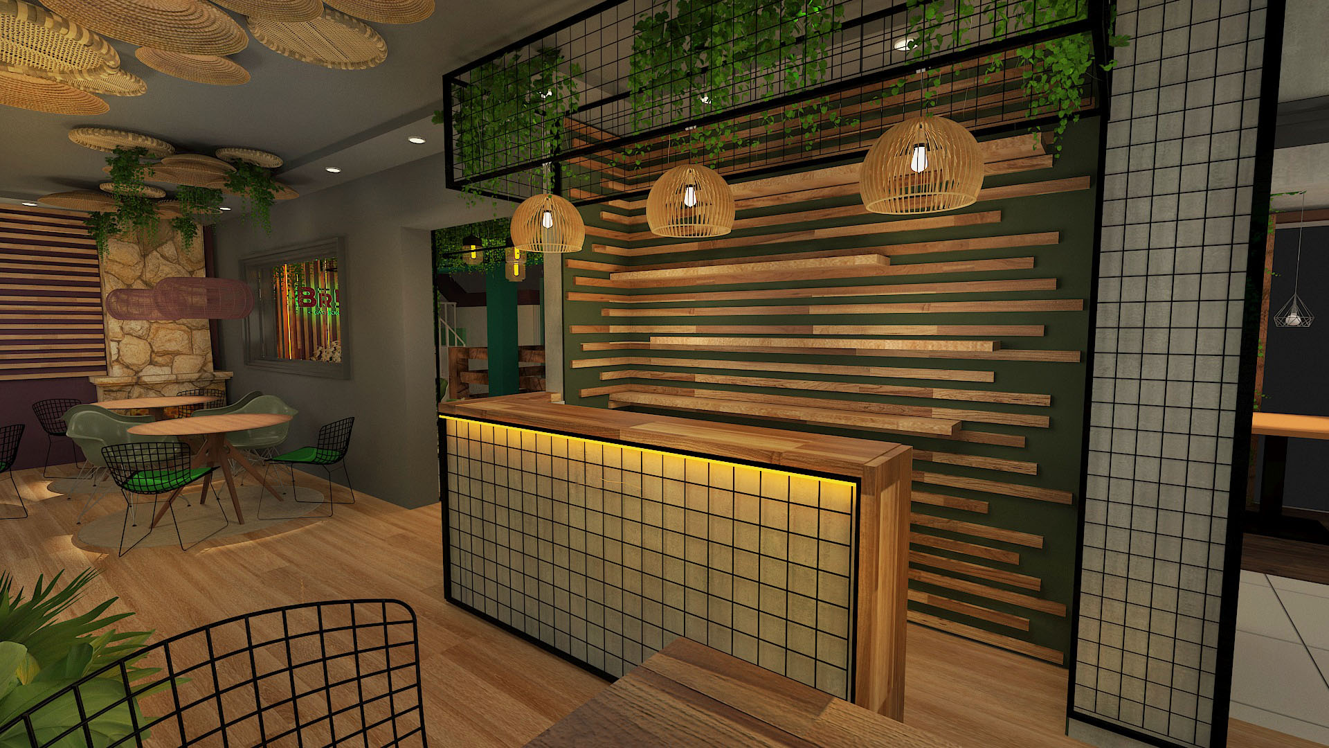 CENOGRAFIA AMBIENTAÇÃO - RESTAURANTE VEGANO-11