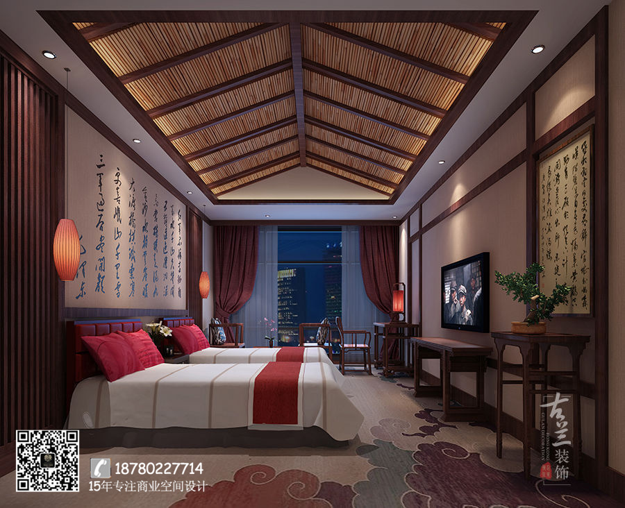 泸定烹坝十里香客栈设计_天津民宿客栈装修_天津专业民宿客栈装修设计公司-5