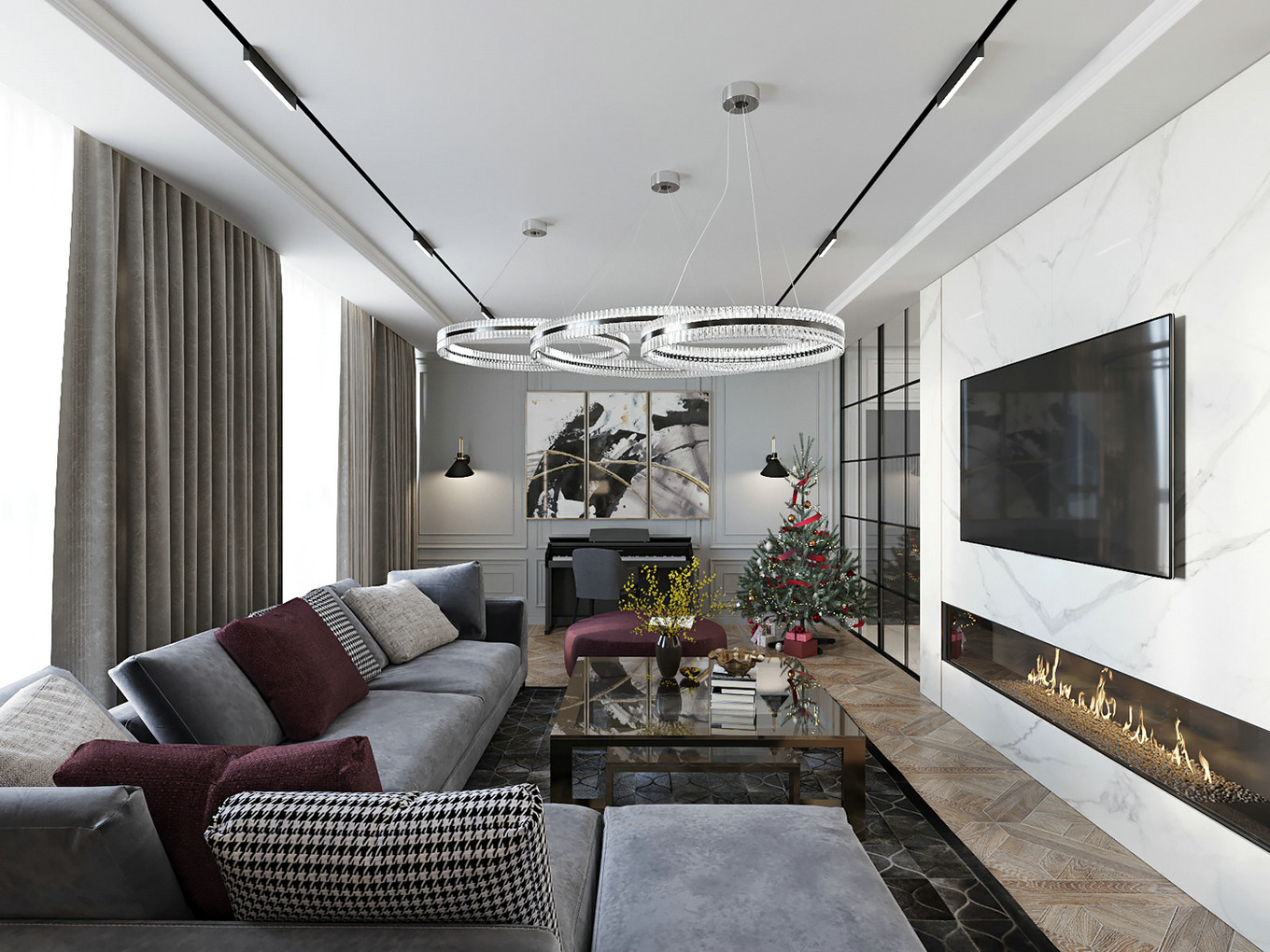 摩登现代风格设计，轻奢风潮展现极致魅力-0