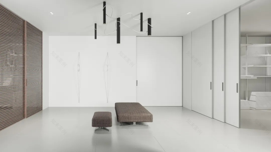 乌克兰现代极简白的居住空间-7