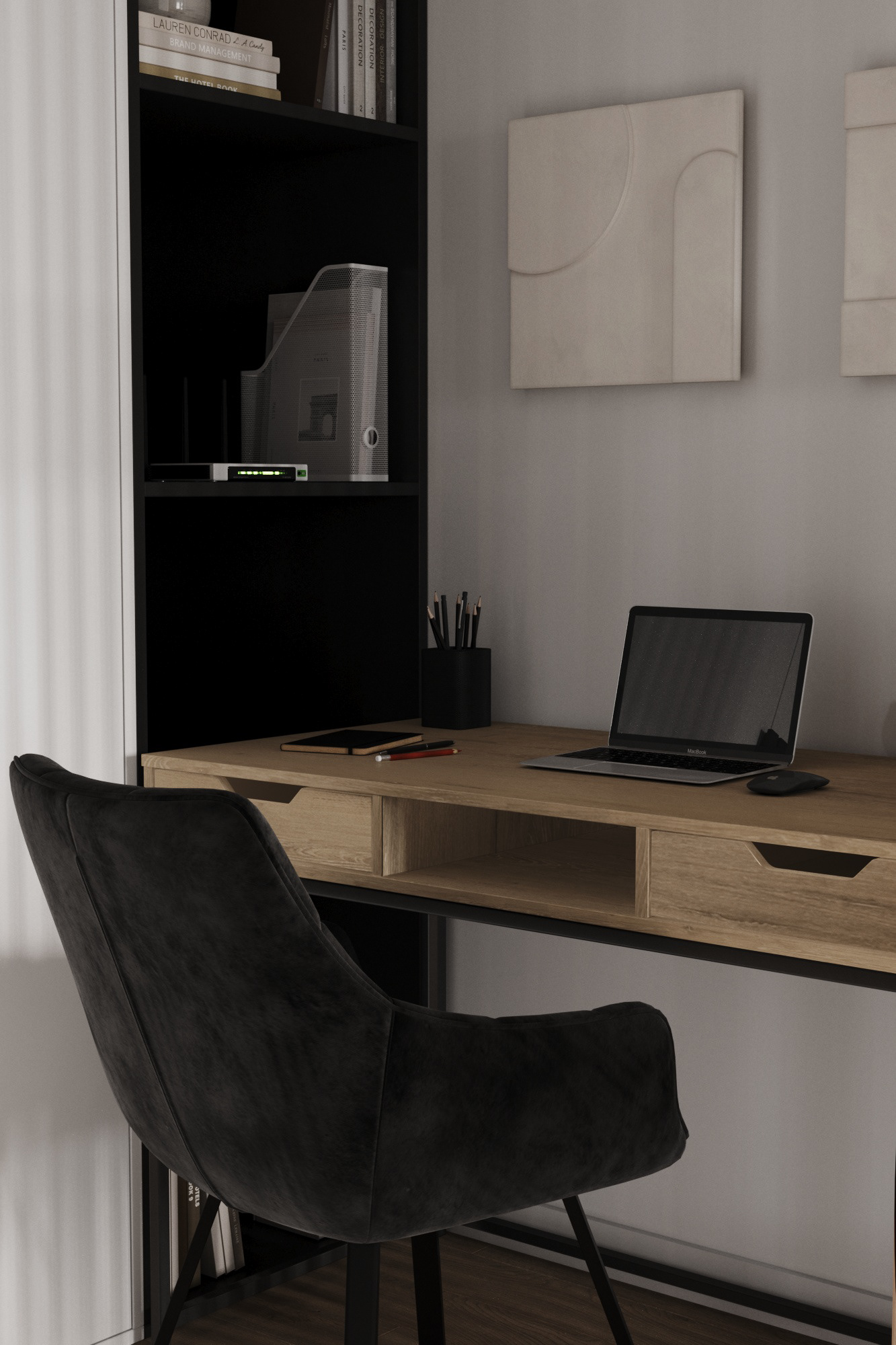Minimalism apartment - 3D visualization-17