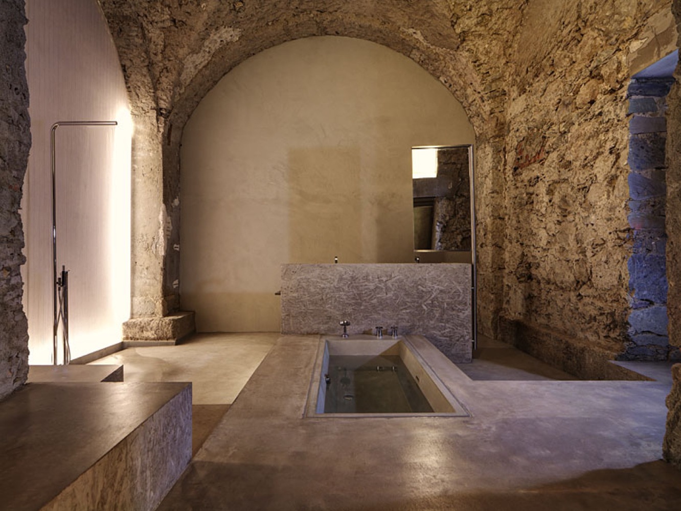 Inspiring Designs Highlighted By Sunken Tubs-11