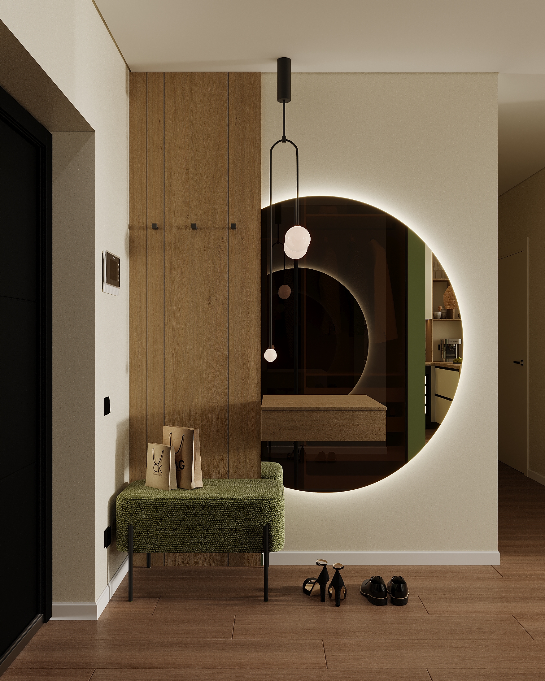 Kitchen-living room I Warm Contemporary-6