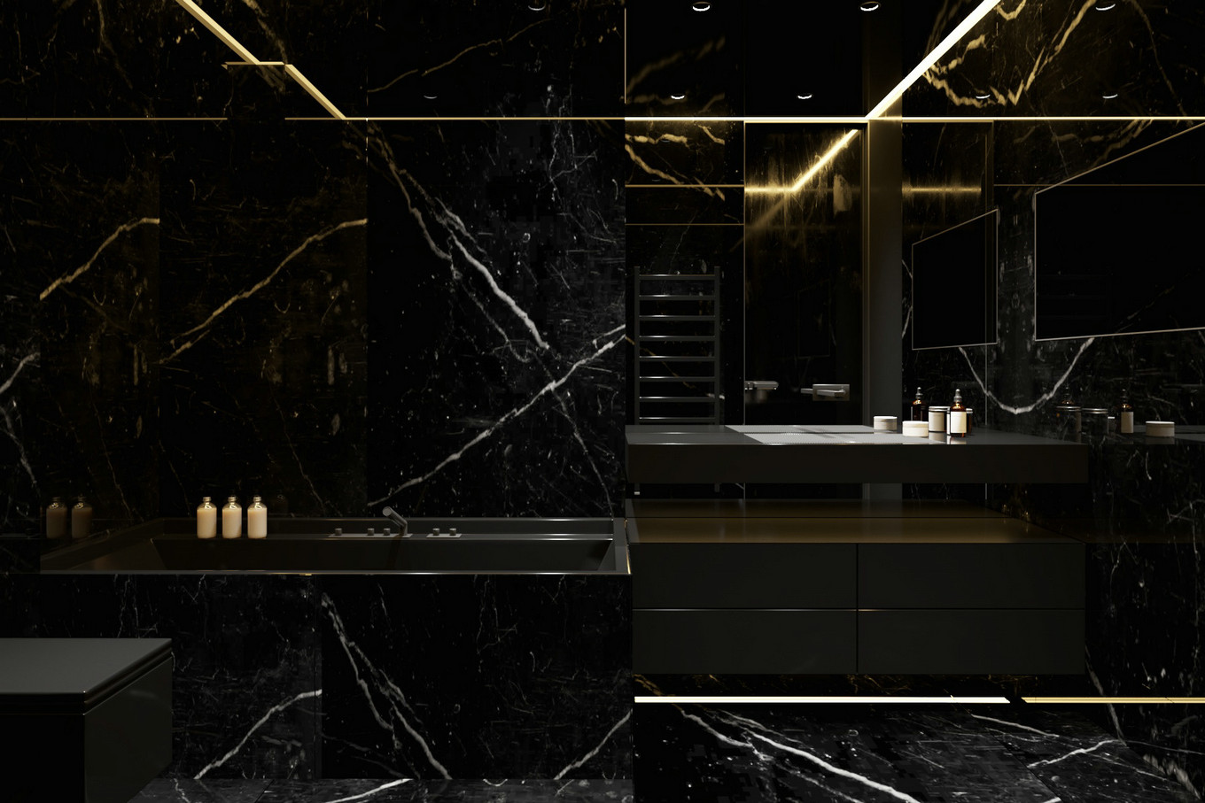 高级黑+工业风,帅气而个性的生活居所-46