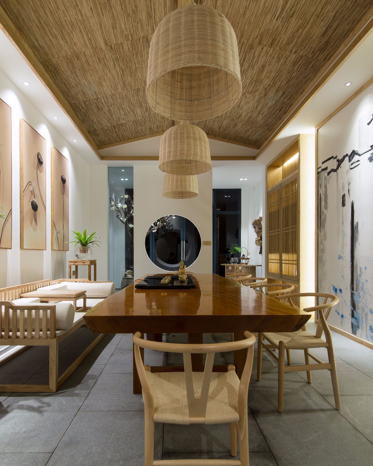 水墨江南韵 · 金墨斗装饰茶室设计-7