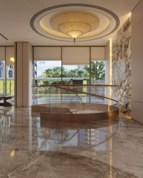 售楼处轻奢风客餐厅效果图表现