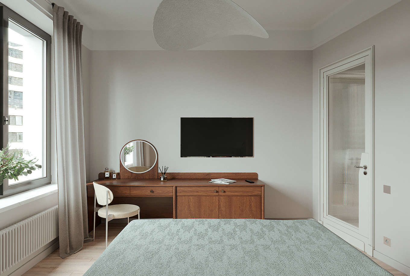 北欧风随性优雅生活空间-11