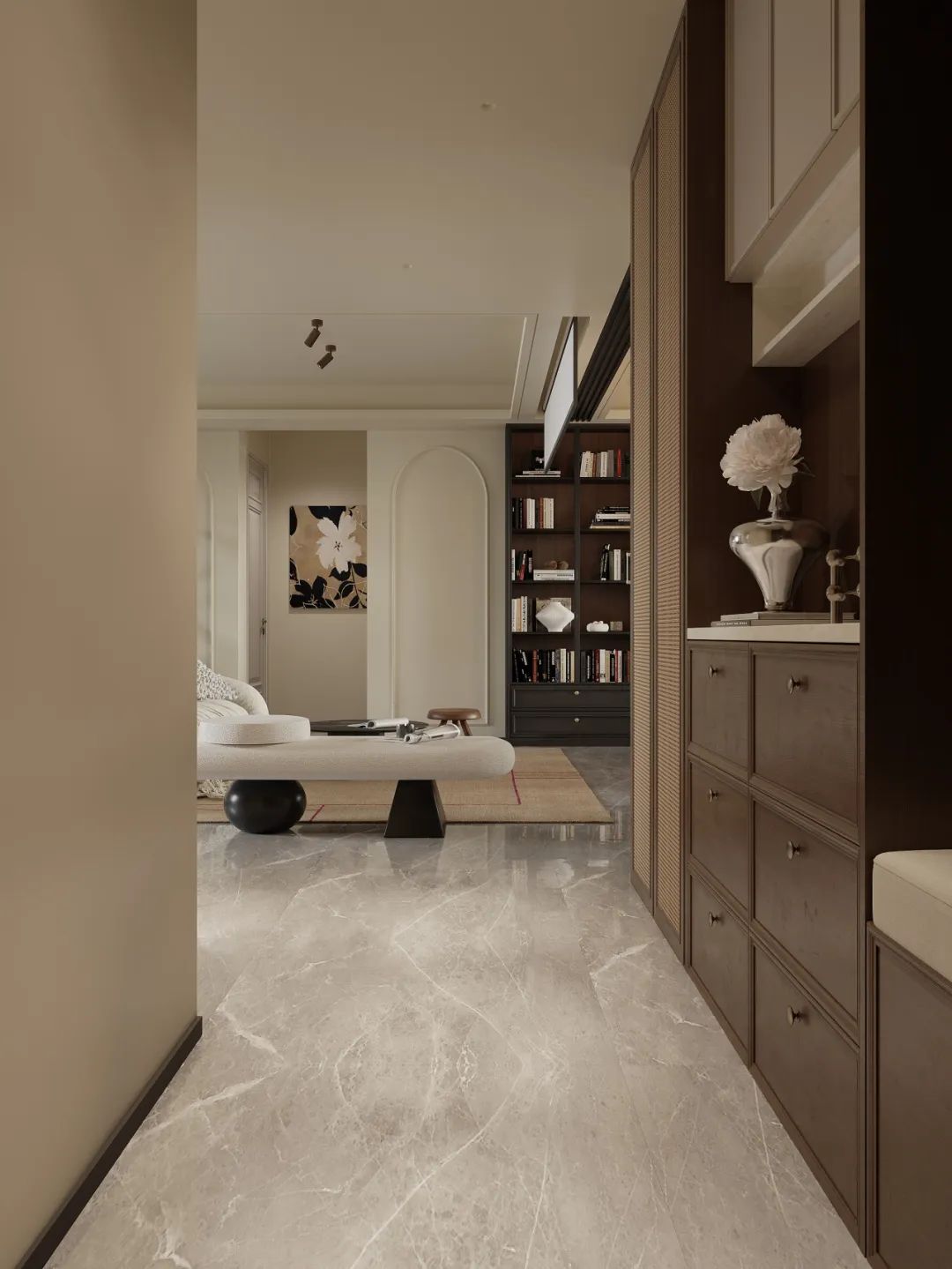 新作速递 | 半开放式书房+私人影院，打造125㎡宅家舒适生活-12