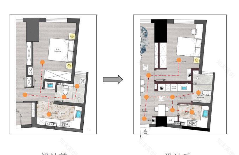 奇葩扇形户型改造-20
