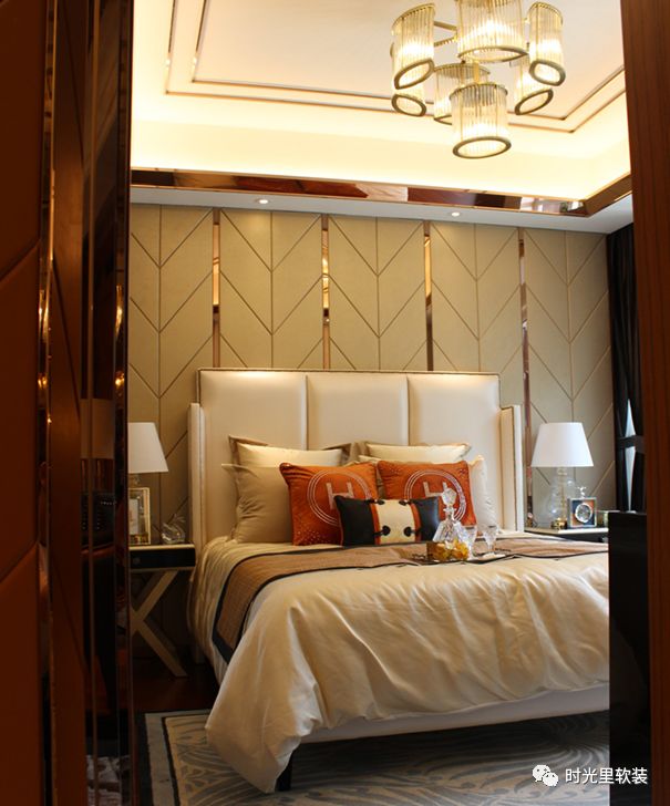 金房玺座港式样板间,爱马仕橙打造低调奢华-9