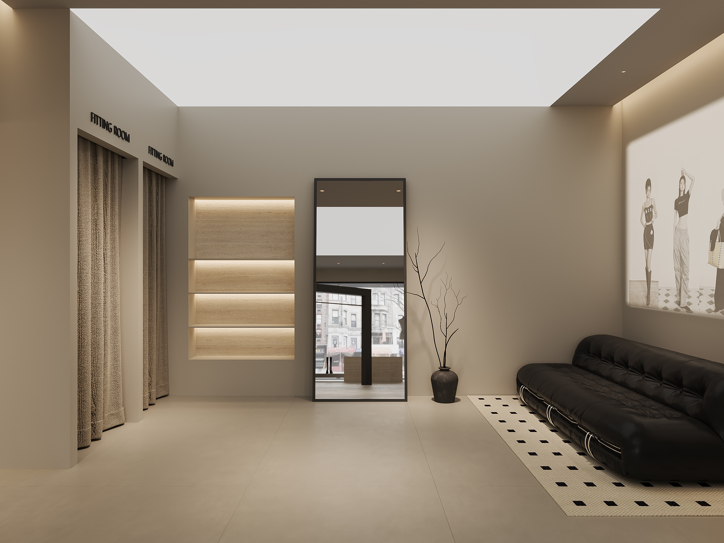 M·N studio·60㎡临街女装店铺设计-4