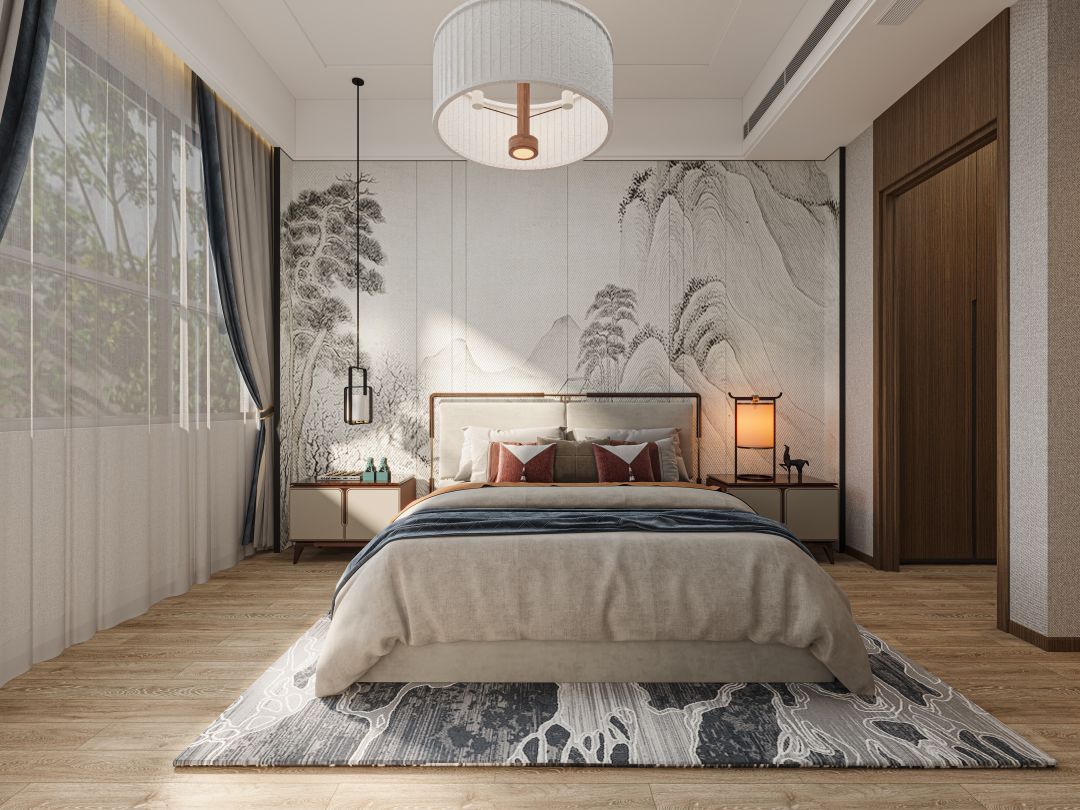 西安紫薇田园都市F区新中式风家居设计丨中国西安丨西安·大小空间设计-45