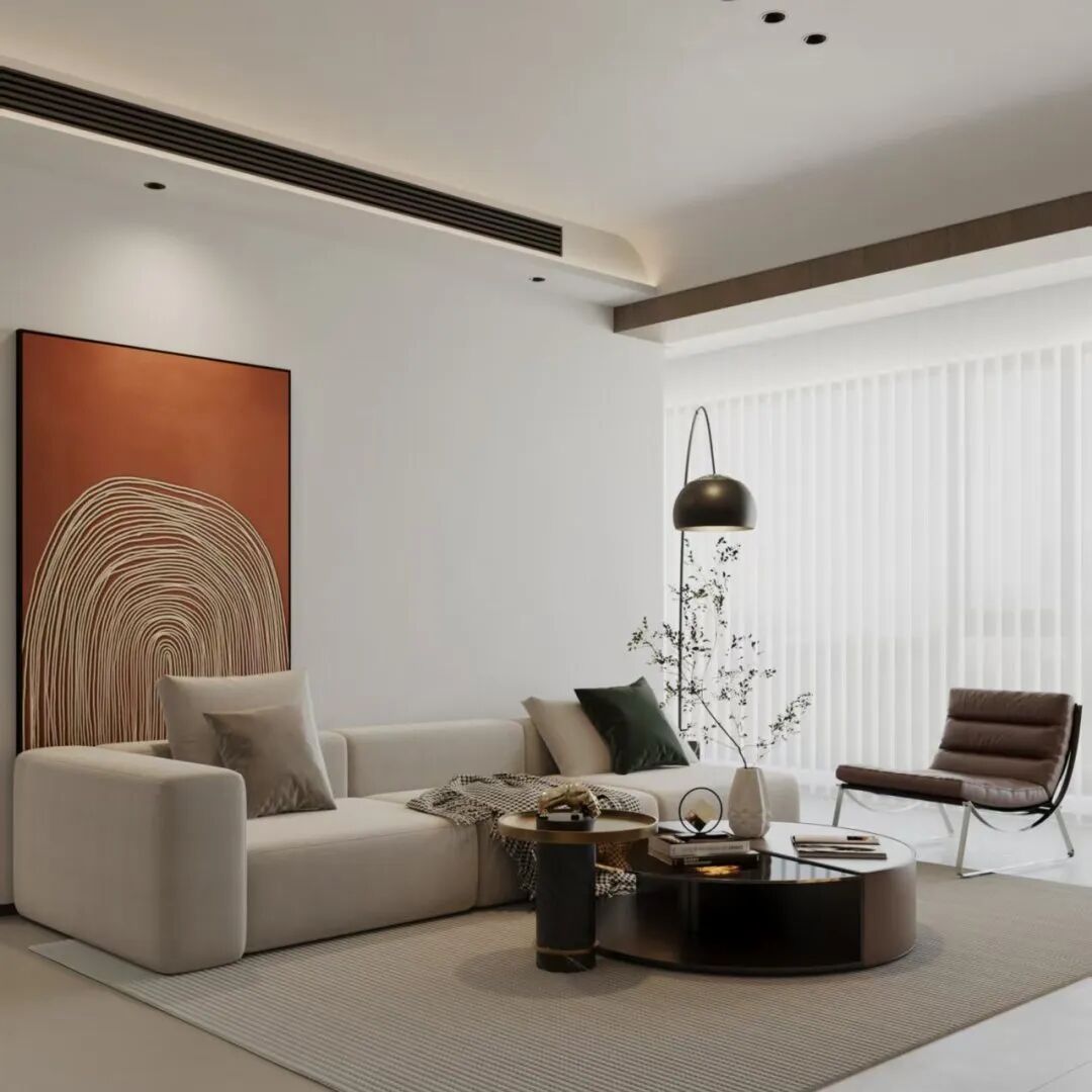 OriginalDesign|作品赏析|润府143平通透轻奢风设计：黑色与木纹交织，演绎高级质感家居！-7