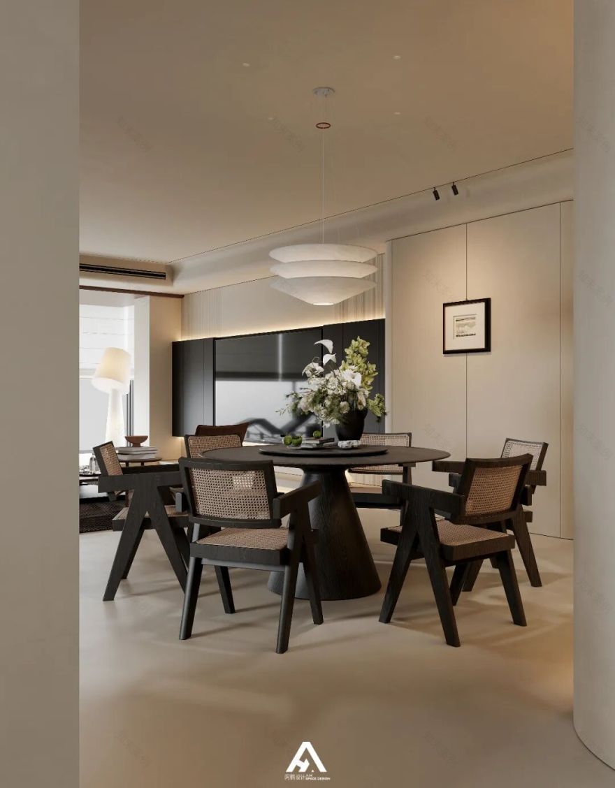 南昌阿鹤设计|210m²滨江大平层,游走在空间里!-16