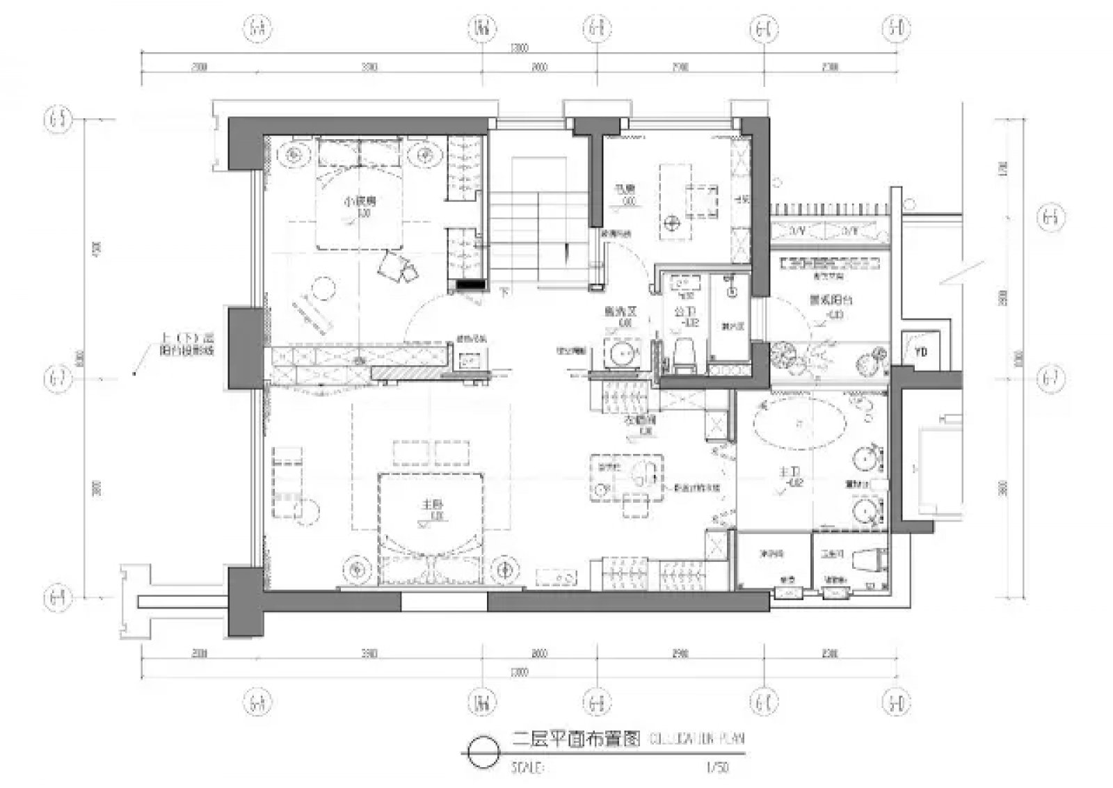 壹方中心·玖誉二期复式样板房  派尚设计-20