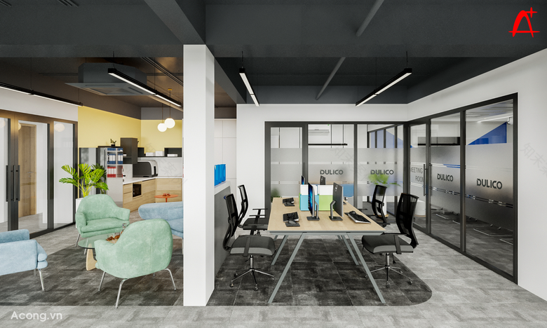 Dulico公司办公室室内设计项目丨越南河内丨建筑A+公司-11