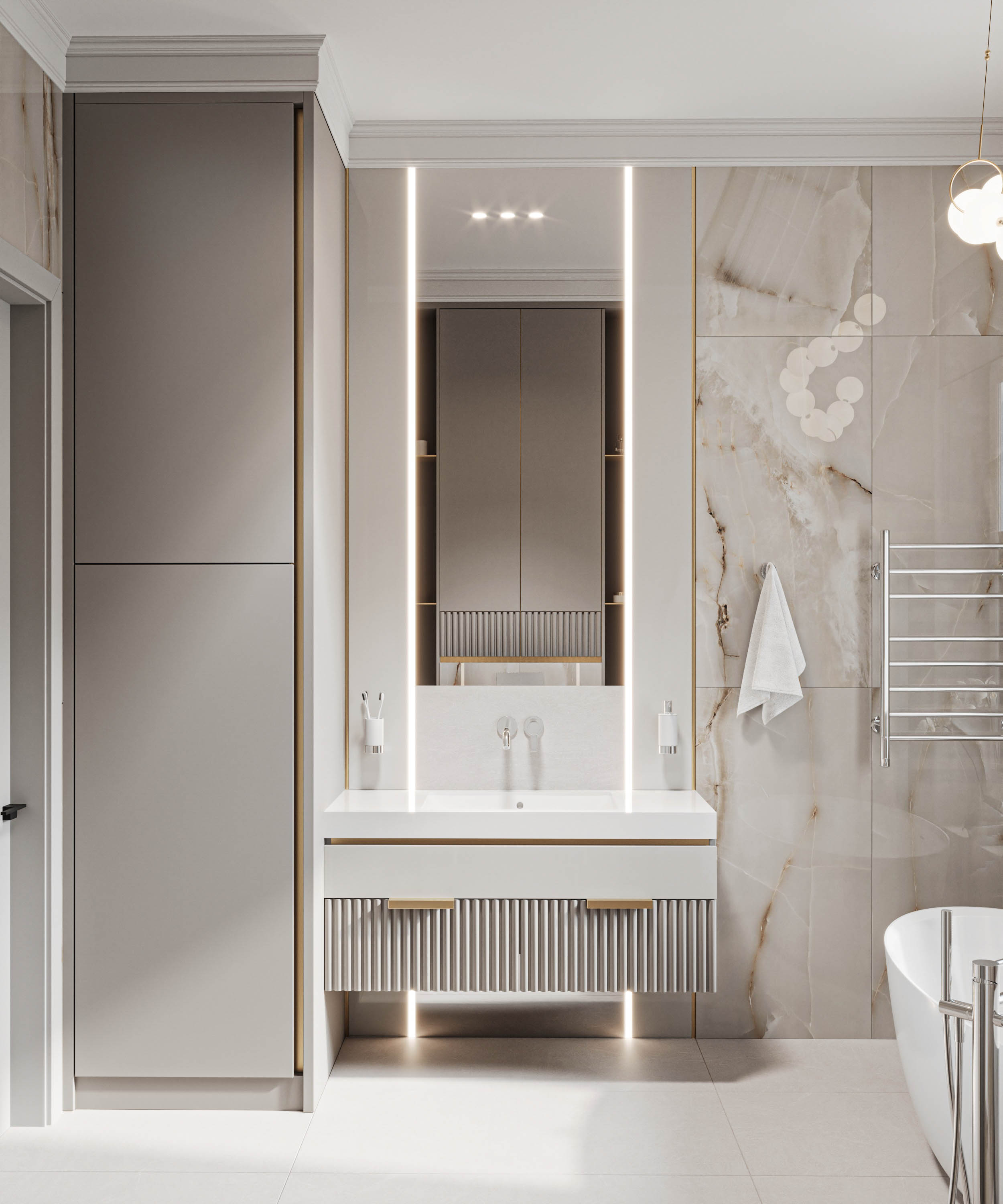 220平米两层住宅室内设计-43