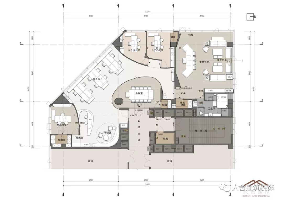 上海莘庄办公楼全案设计 | 现代时尚的无畏之白与狂热之橙-15