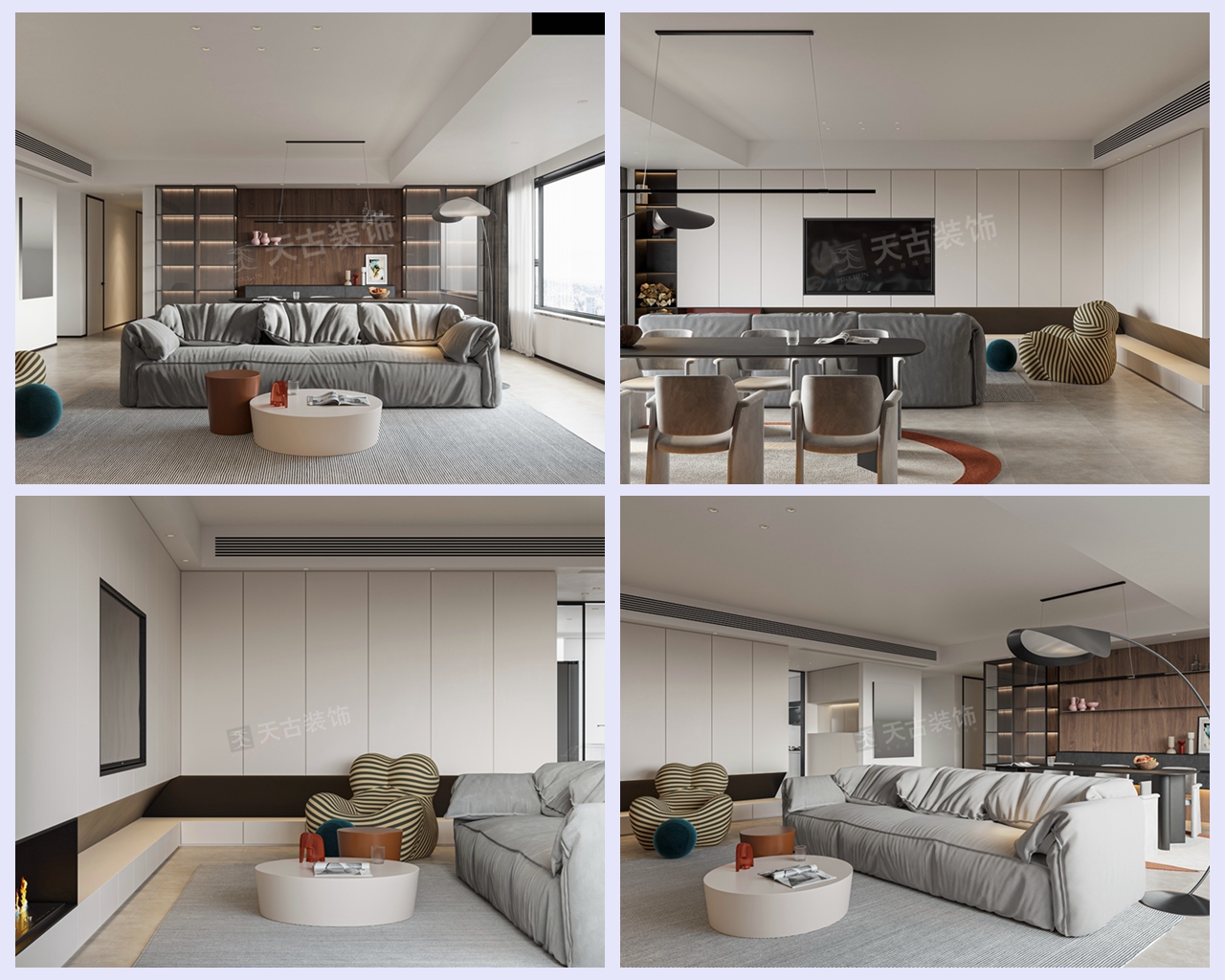 渝北大平层现代简约家居设计丨中国渝北-1