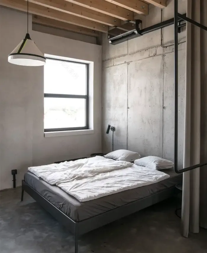 垂直 loft 工业风设计 | 混凝土、木头和金属的完美融合-13