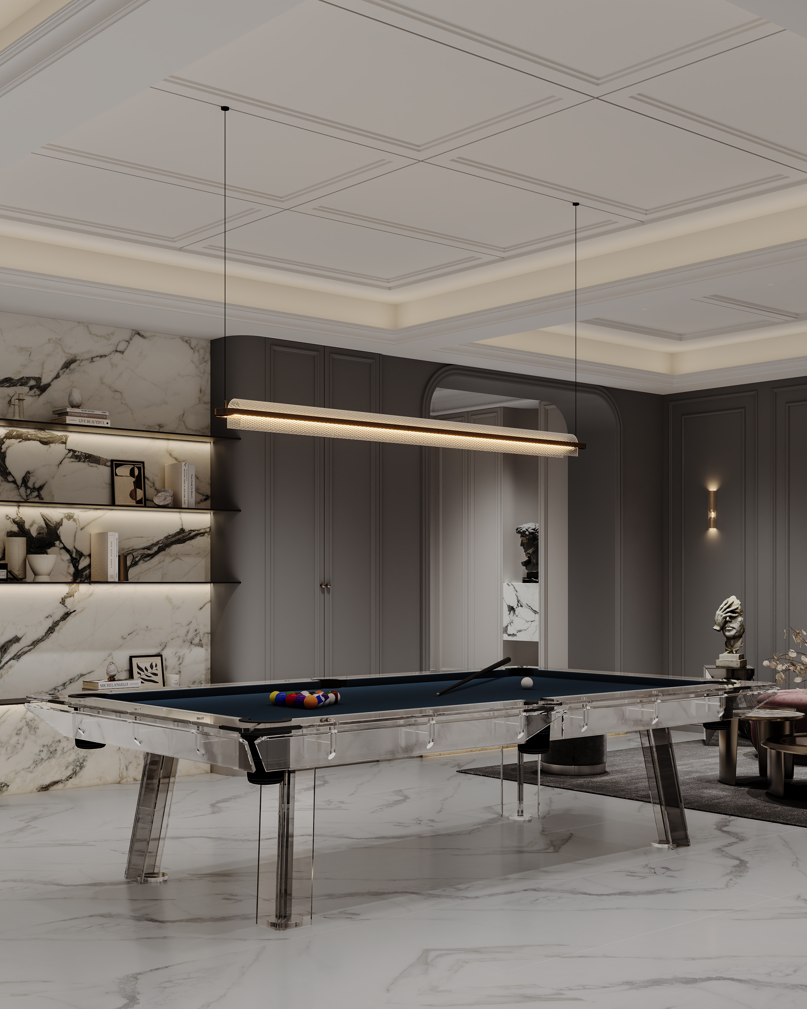 美式轻奢别墅空间表现-18