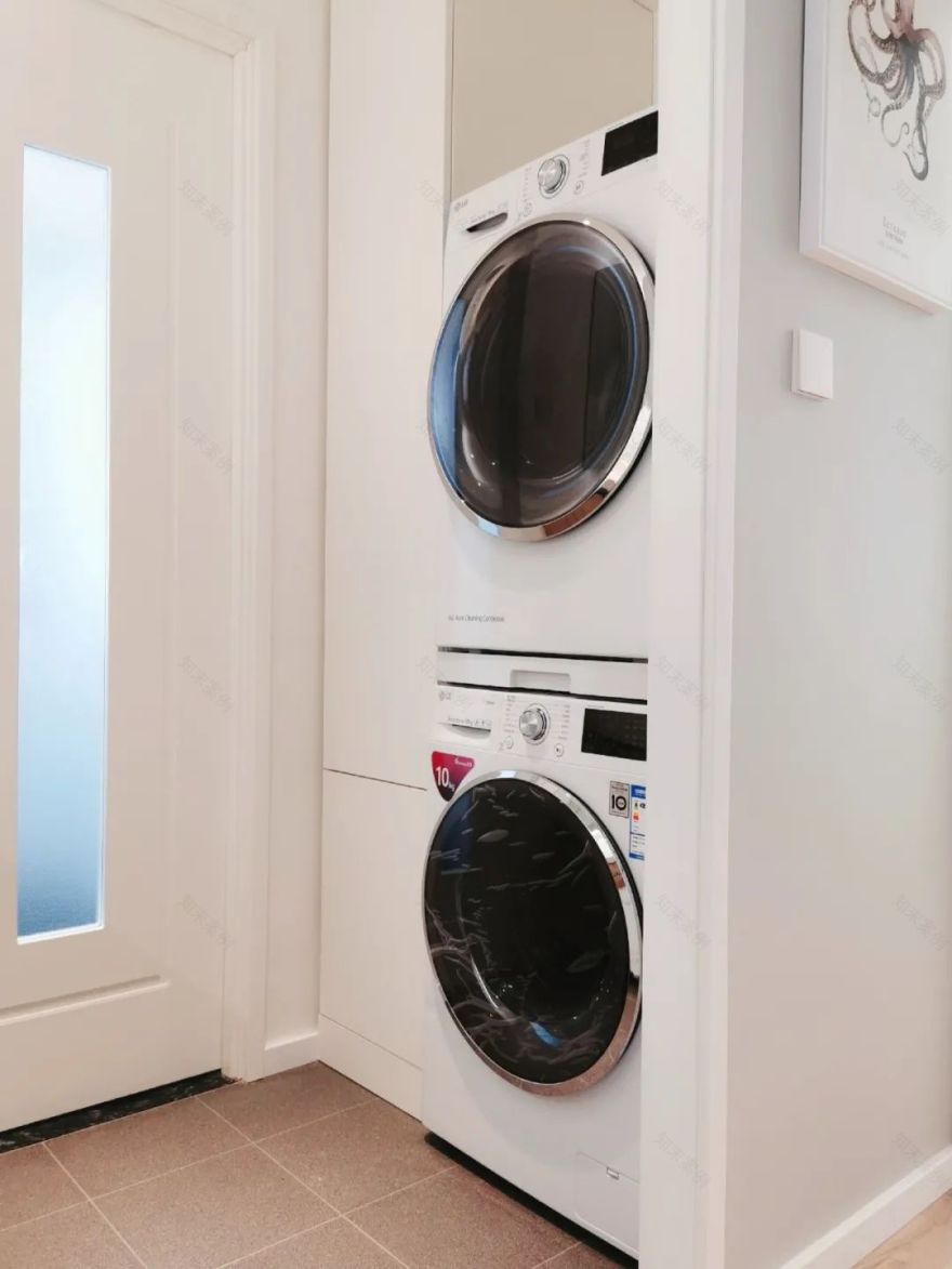 90㎡程序员家居,设备柜、地台、咖啡吧一应俱全-92