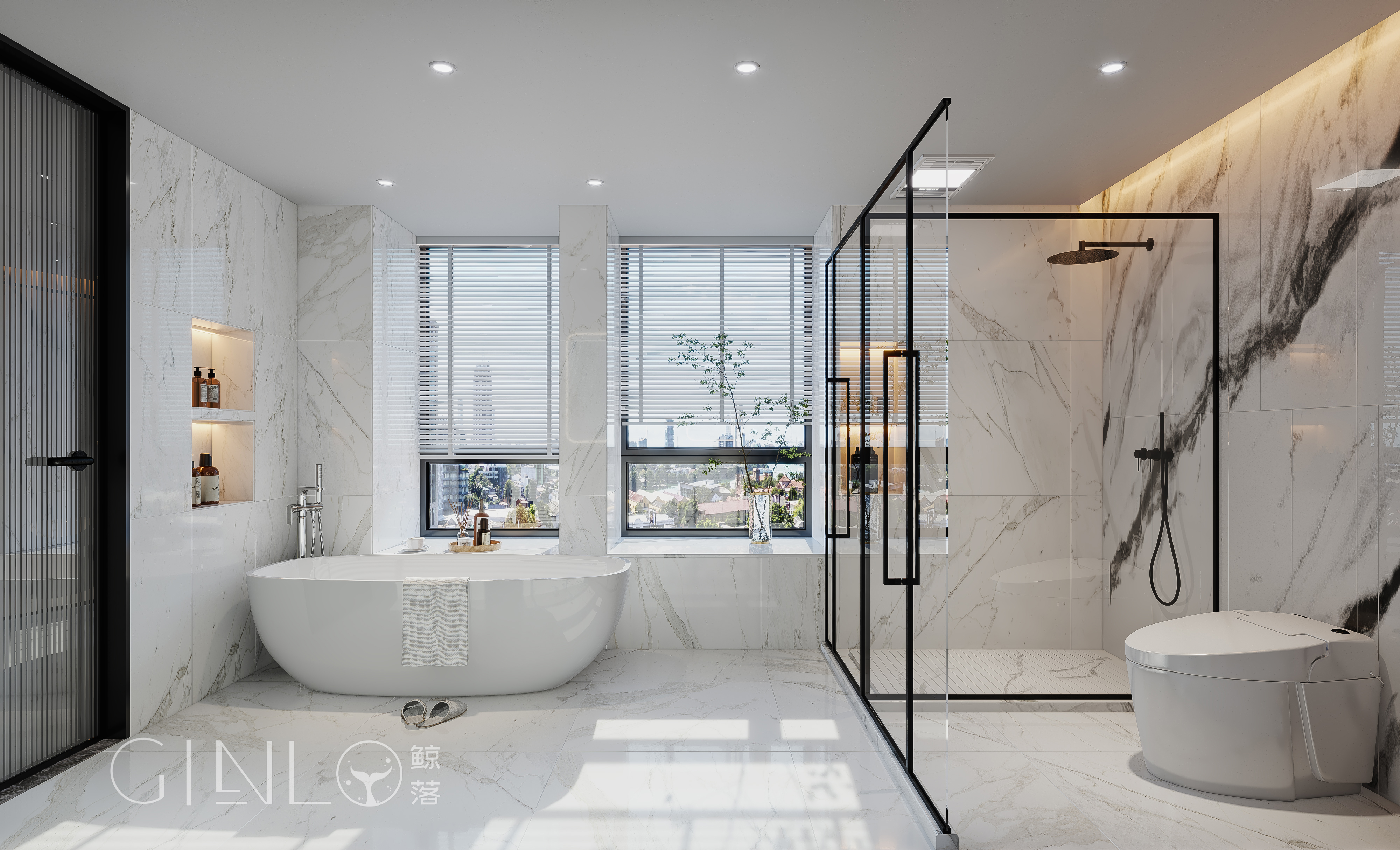 绿意盎然现代风格大平层 VR 体验丨Gino 鲸落工作室-21